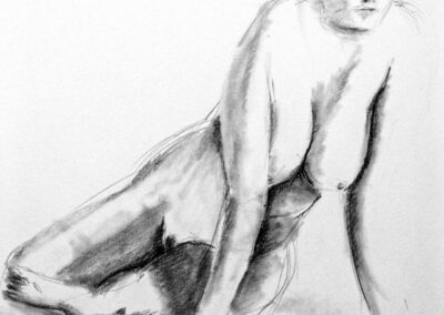 Aktzeichnung frontal